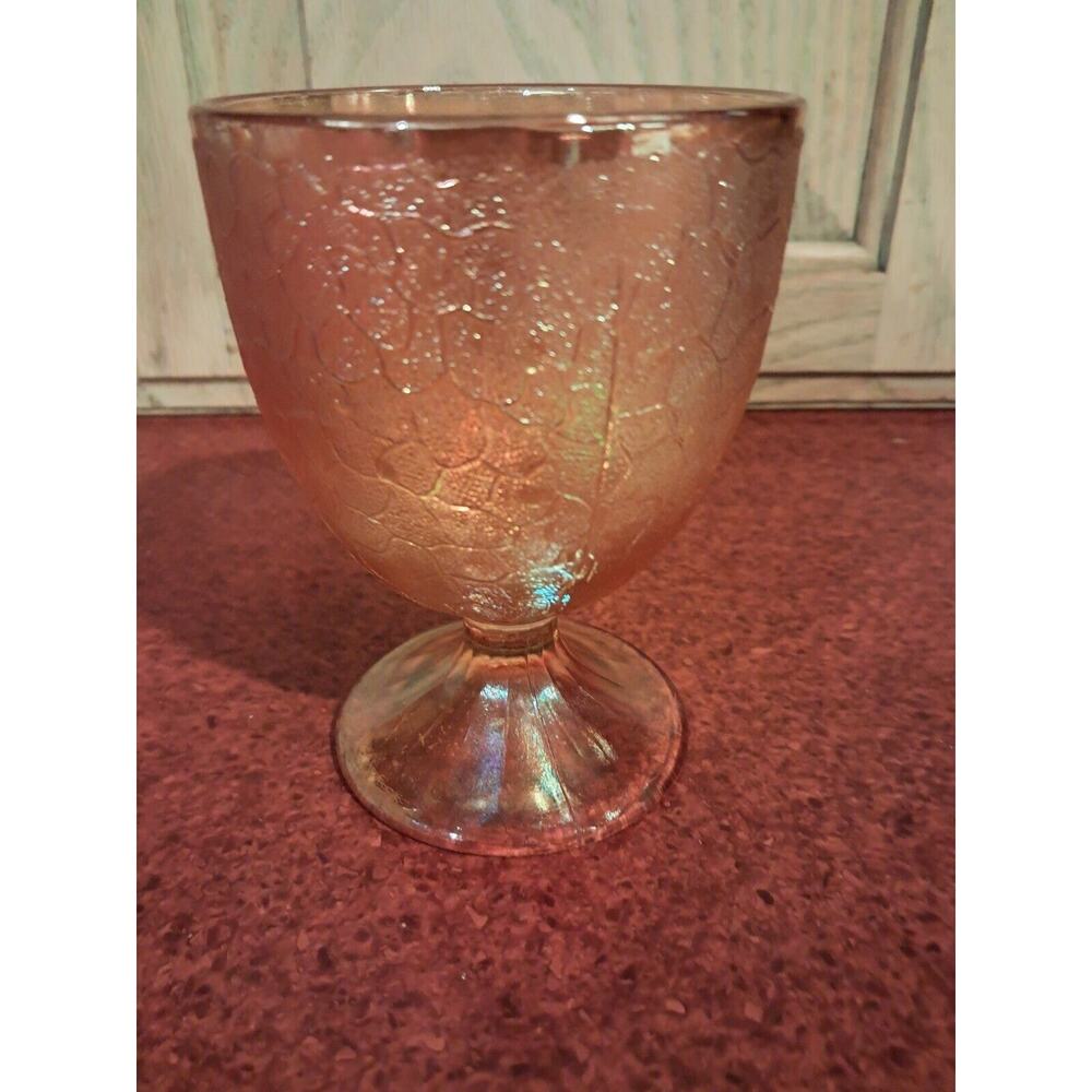 Vntg Imperial Carnival Glass Marigold Candy Dish NO LID